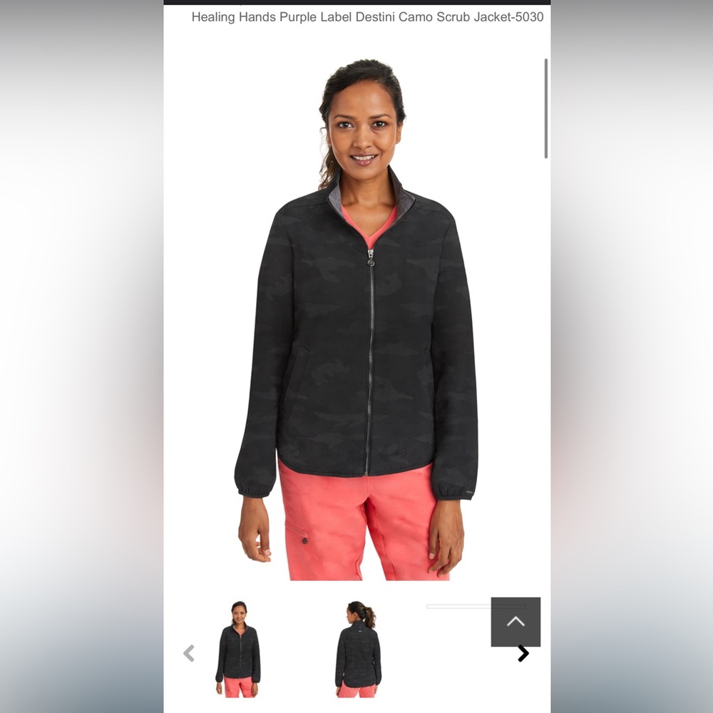 Black scrub jackets